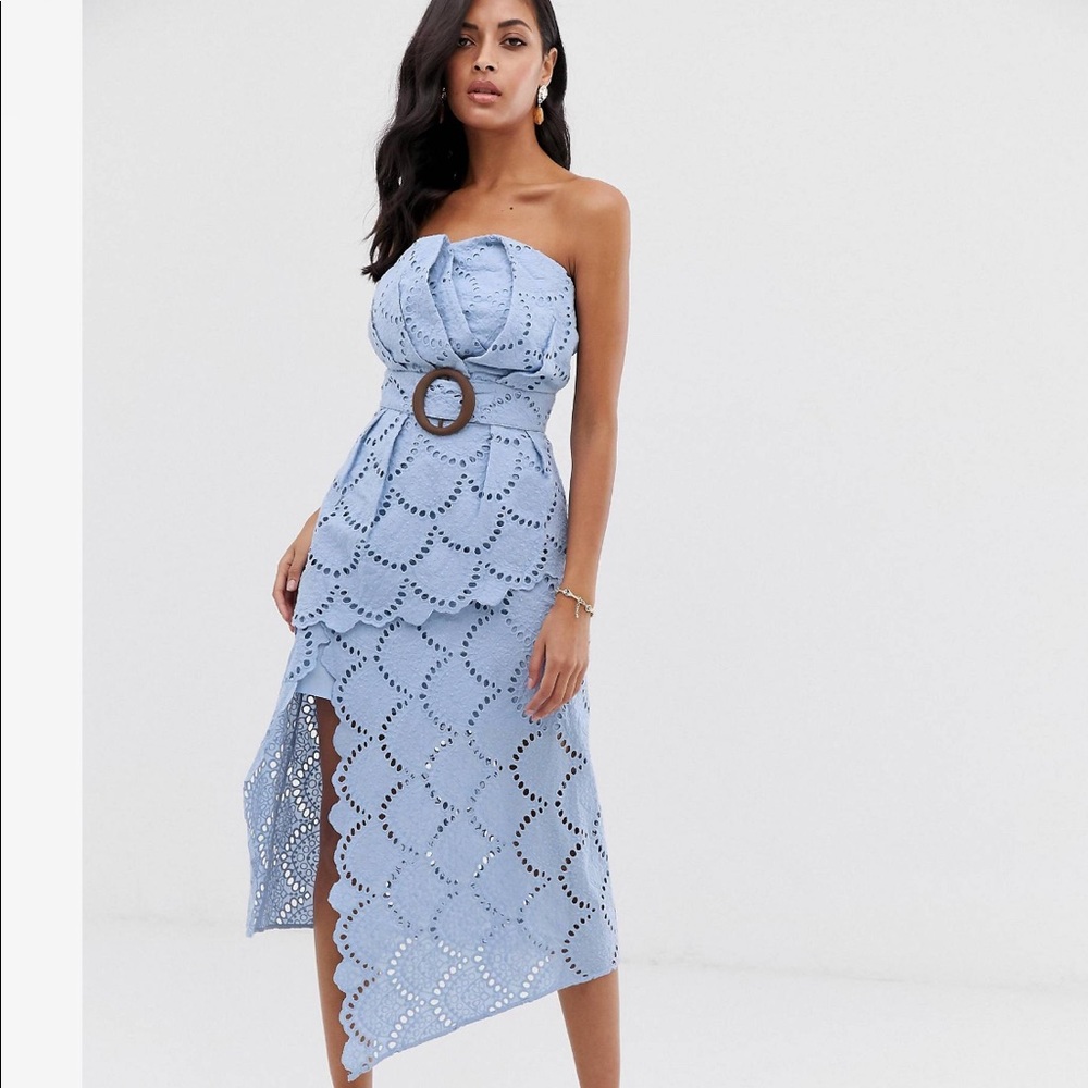 Asos Design New w/ tags midi eyelet dress sz 6